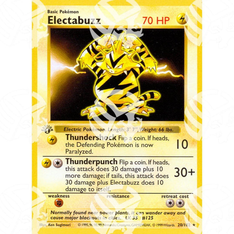 Set Base - Electabuzz - 20/102 - Warcard