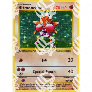 Set Base - Hitmonchan - Holo Rare 7/102 - Warcard