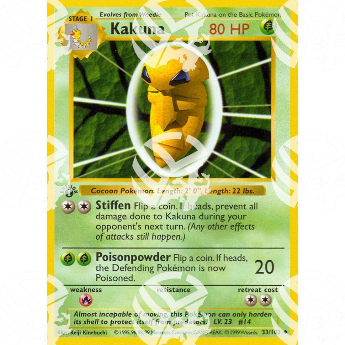 Set Base - Kakuna - 33/102 - Warcard