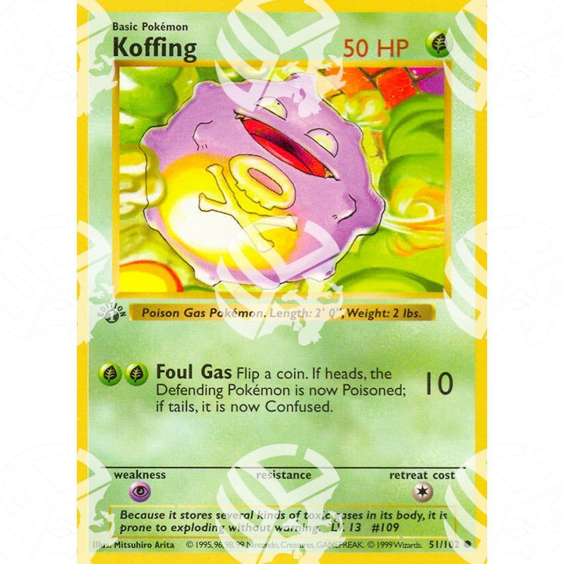 Set Base - Koffing - 51/102 - Warcard
