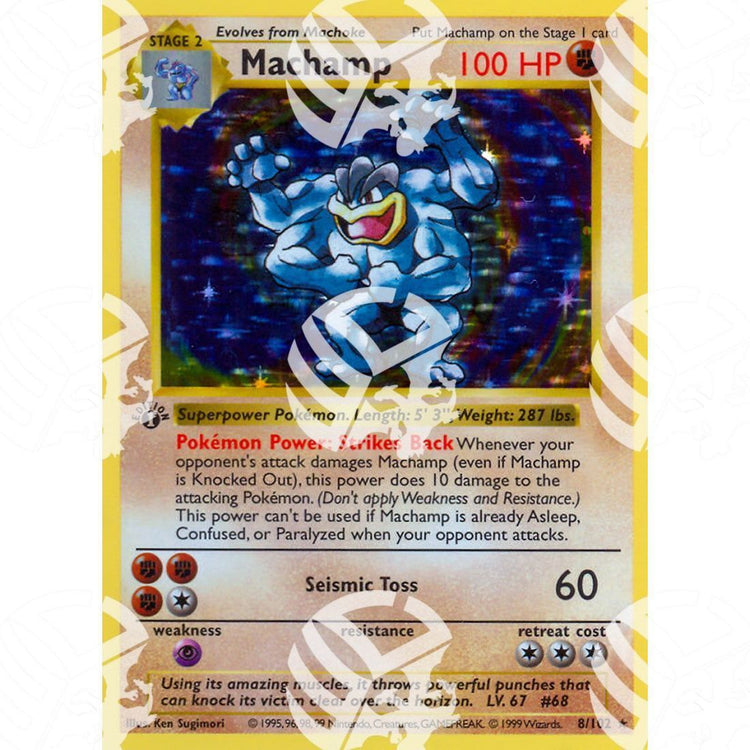 Set Base - Machamp - Holo Rare 8/102 - Warcard