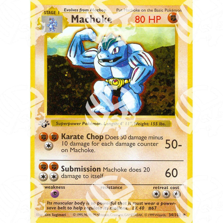 Set Base - Machoke - 34/102 - Warcard
