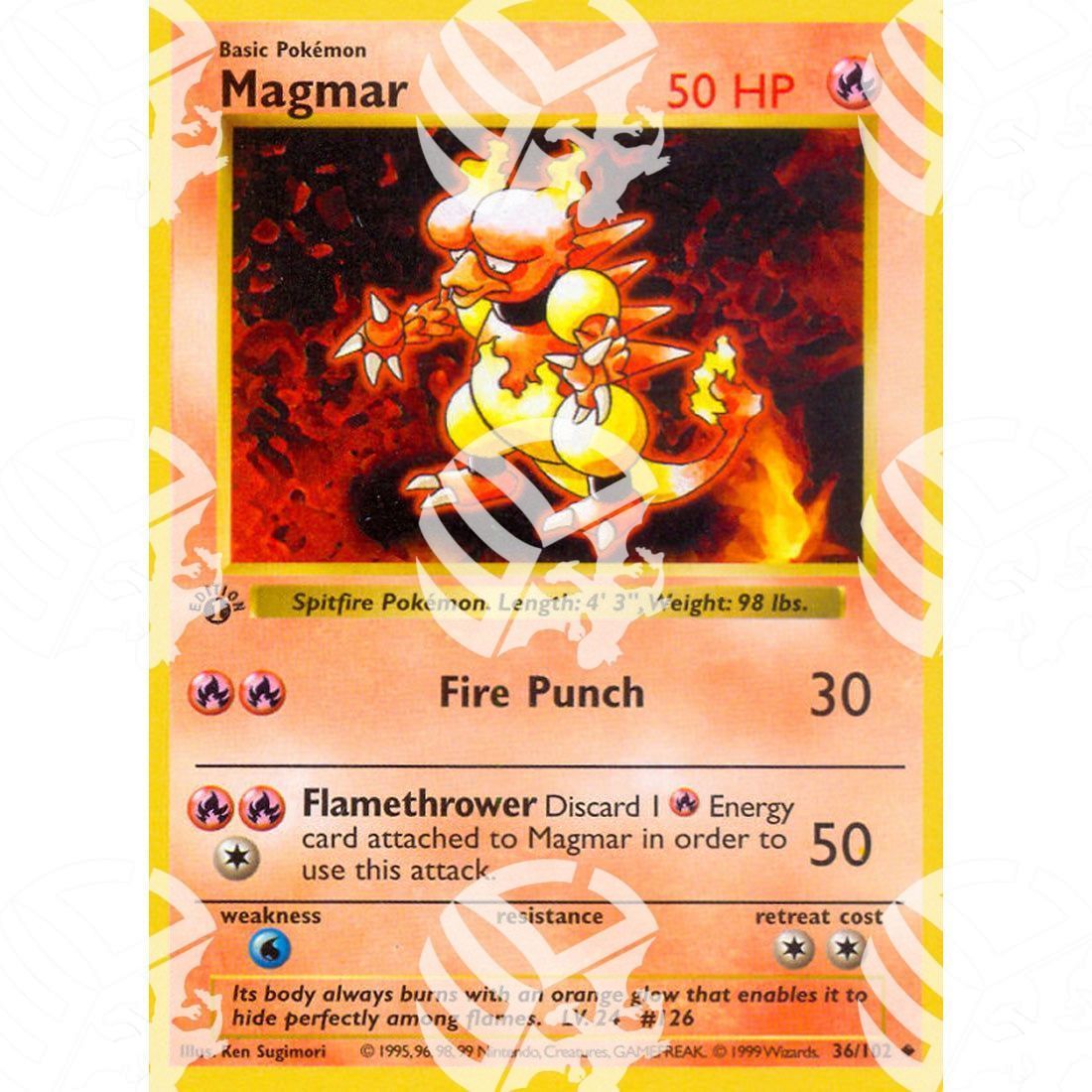 Set Base - Magmar - 36/102 - Warcard