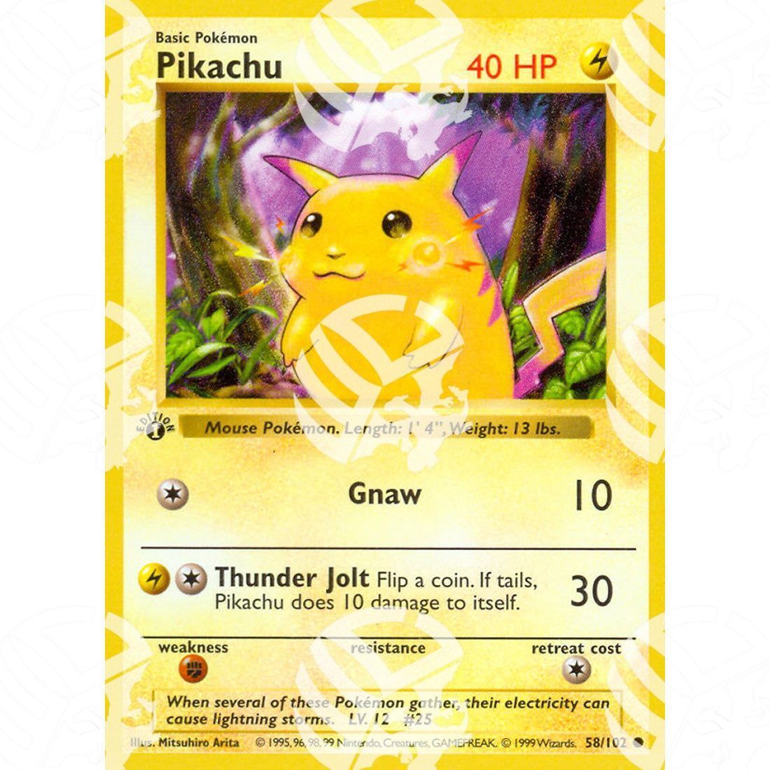 Set Base - Pikachu - 58/102 - Warcard