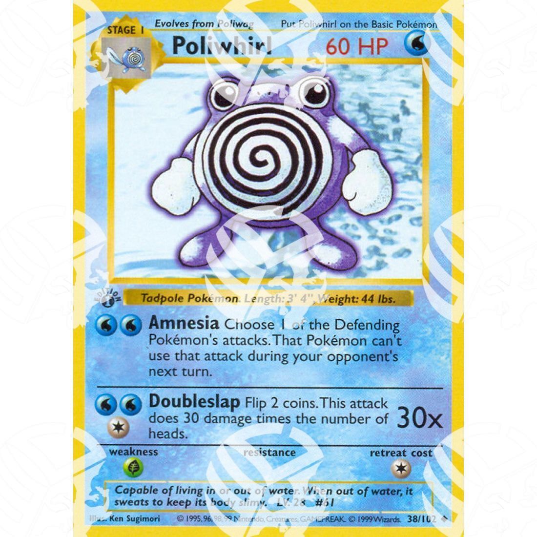 Set Base - Poliwhirl - 38/102 - Warcard