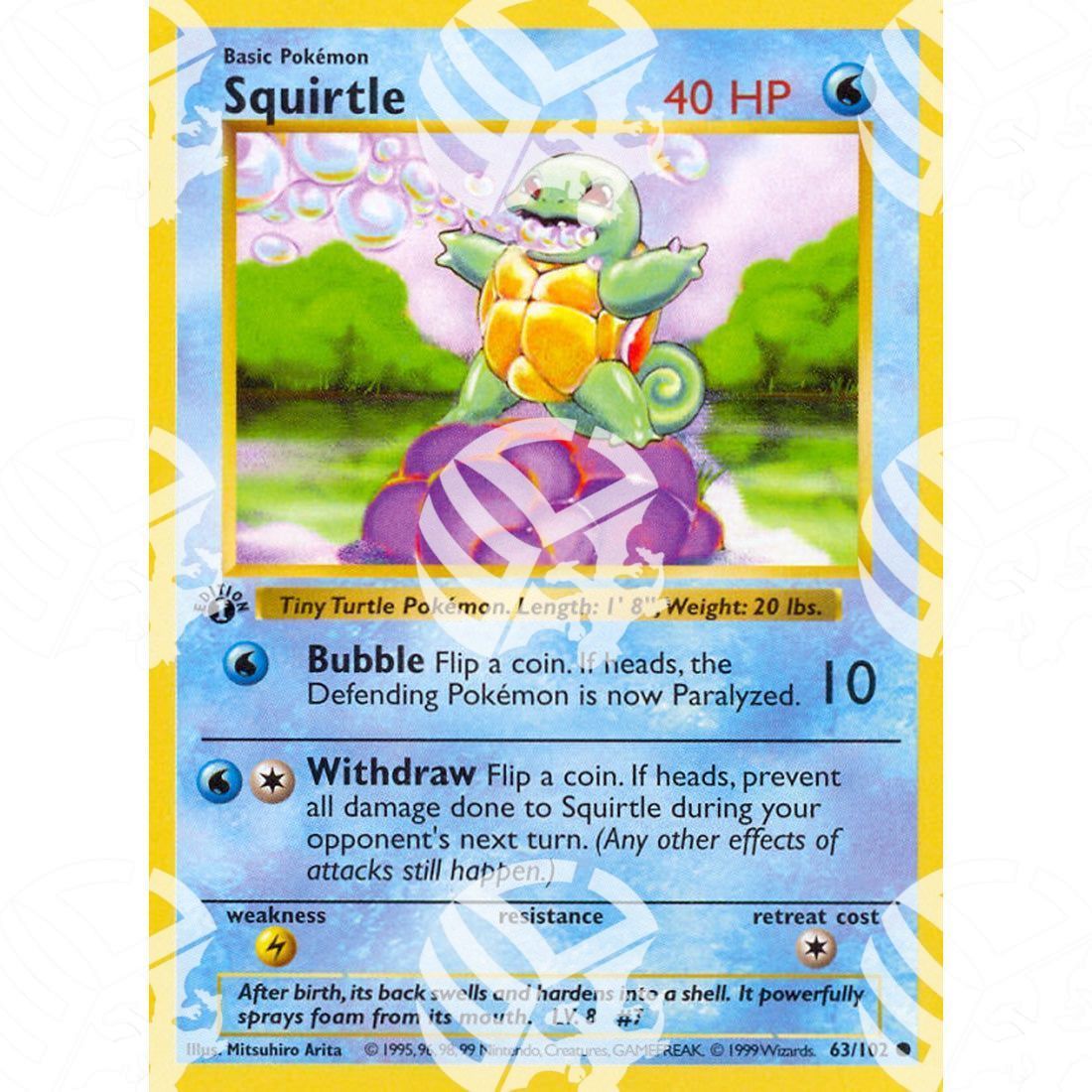 Set Base - Squirtle - 63/102 - Warcard