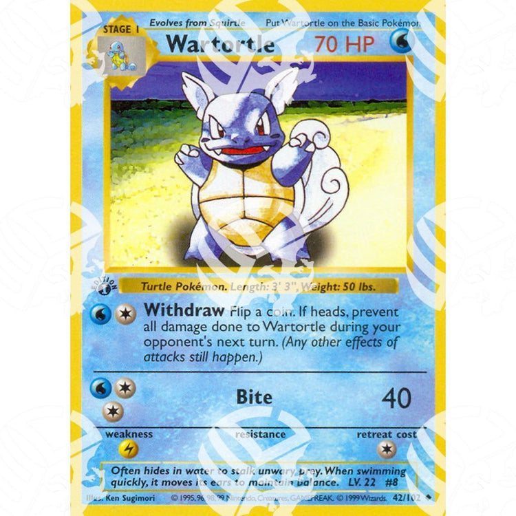 Set Base - Wartortle - 42/102 - Warcard