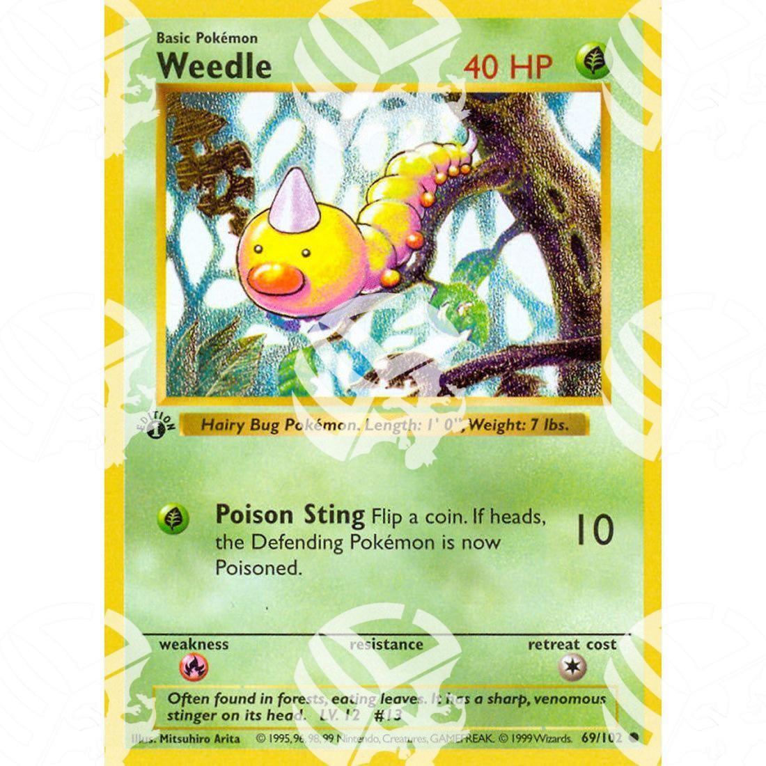 Set Base - Weedle - 69/102 - Warcard
