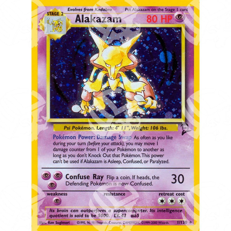 Set base 2 - Alakazam - Holo Rare 1/130 - Warcard - Set base 2 - Alakazam - Holo Rare 1/130 i prezzi più bassi sul mercato, solo da www.warcardshop.com! Carte singole, box, buste e mazzi.