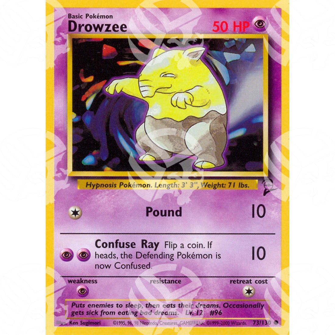 Set base 2 - Drowzee - 73/130 - Warcard - Set base 2 - Drowzee - 73/130 i prezzi più bassi sul mercato, solo da www.warcardshop.com! Carte singole, box, buste e mazzi.