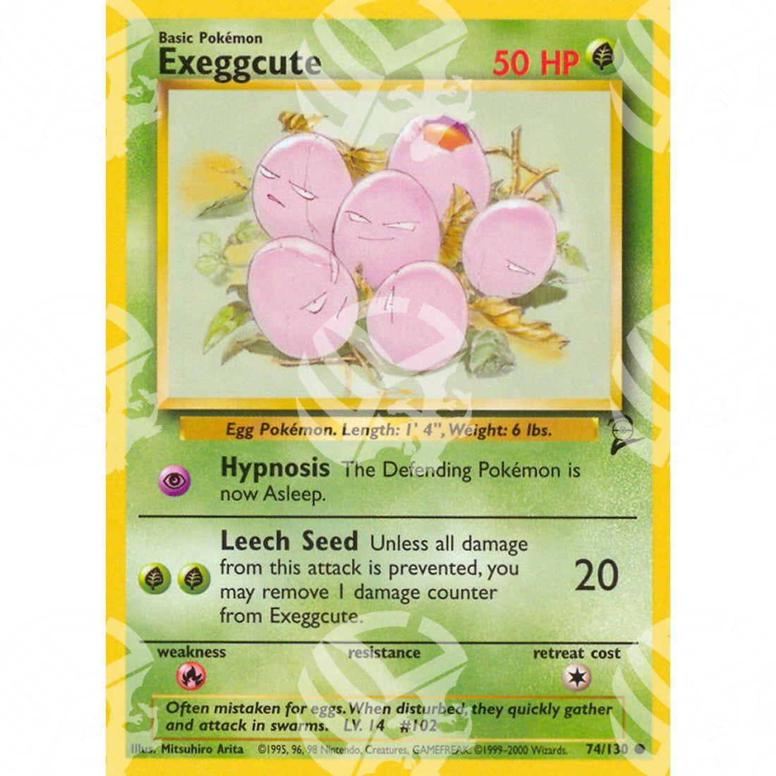 Set base 2 - Exeggcute - 74/130 - Warcard - Set base 2 - Exeggcute - 74/130 i prezzi più bassi sul mercato, solo da www.warcardshop.com! Carte singole, box, buste e mazzi.