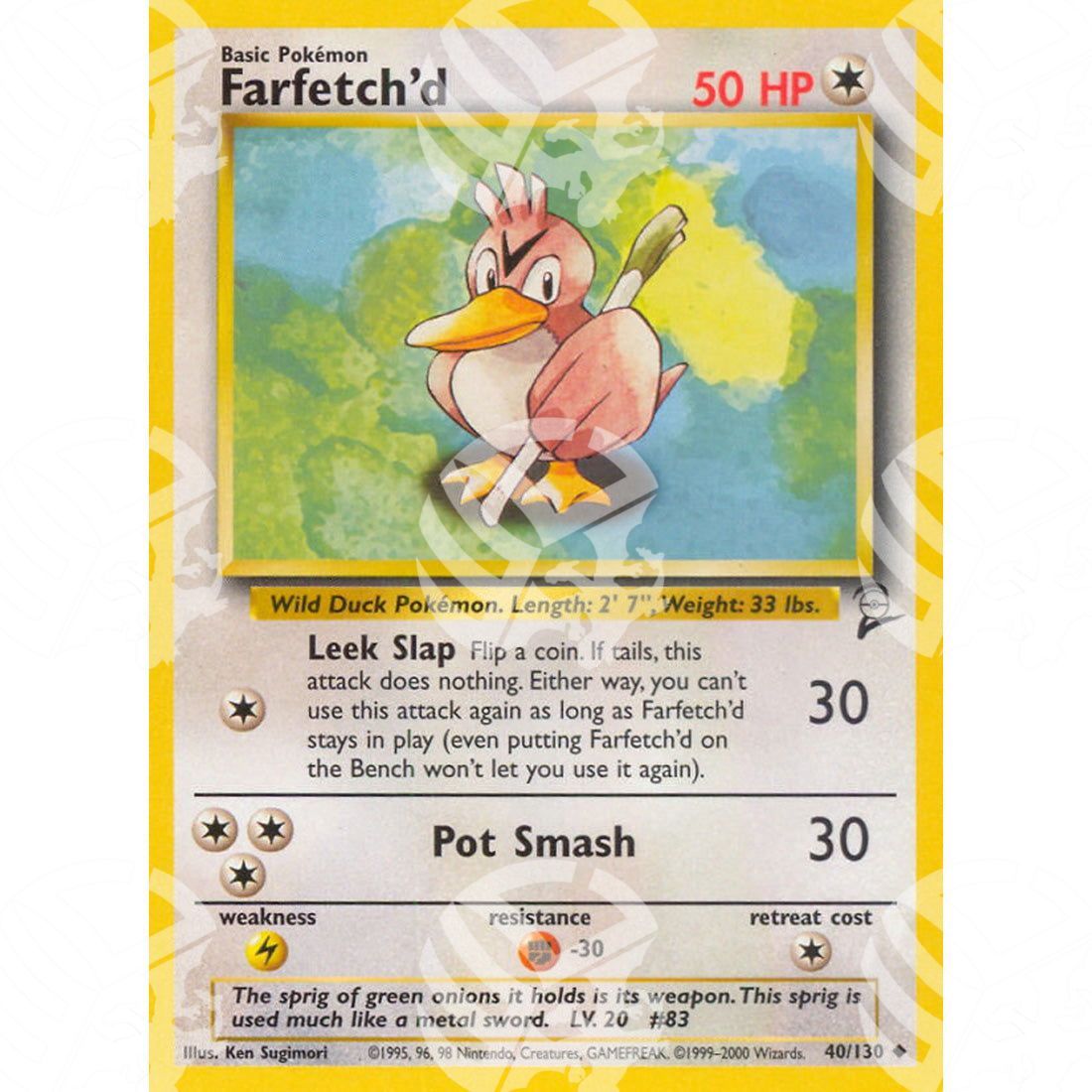 Set base 2 - Farfetch'd - 40/130 - Warcard - Set base 2 - Farfetch'd - 40/130 i prezzi più bassi sul mercato, solo da www.warcardshop.com! Carte singole, box, buste e mazzi.