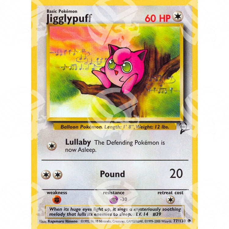 Set base 2 - Jigglypuff - 77/130 - Warcard - Set base 2 - Jigglypuff - 77/130 i prezzi più bassi sul mercato, solo da www.warcardshop.com! Carte singole, box, buste e mazzi.