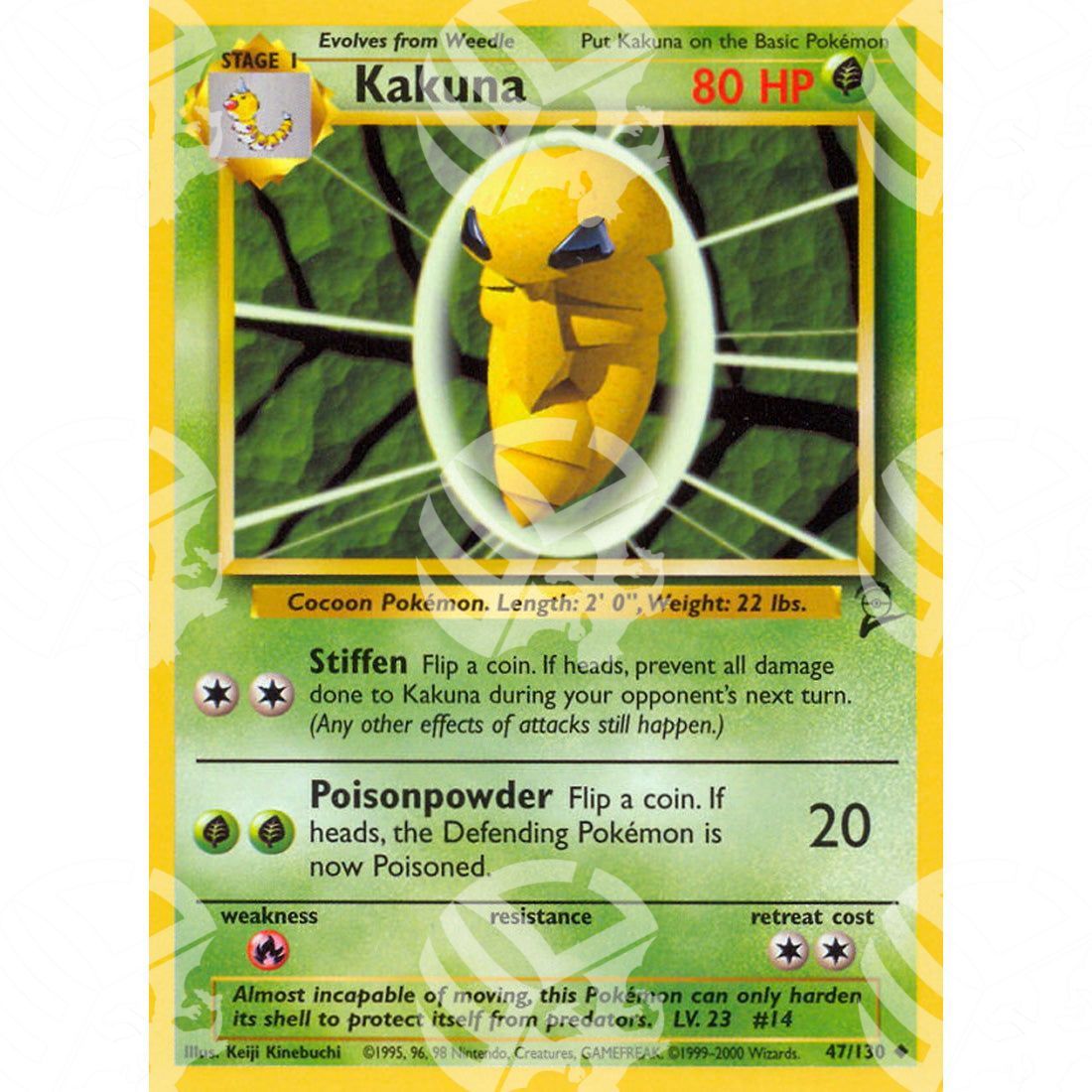Set base 2 - Kakuna - 47/130 - Warcard - Set base 2 - Kakuna - 47/130 i prezzi più bassi sul mercato, solo da www.warcardshop.com! Carte singole, box, buste e mazzi.