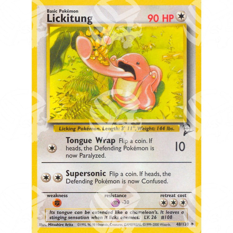 Set base 2 - Lickitung - 48/130 - Warcard - Set base 2 - Lickitung - 48/130 i prezzi più bassi sul mercato, solo da www.warcardshop.com! Carte singole, box, buste e mazzi.
