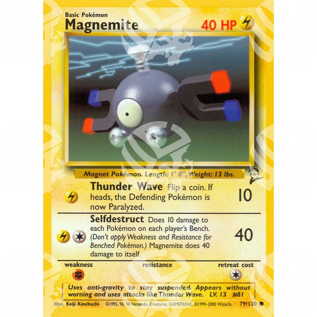 Set base 2 - Magnemite - 79/130 - Warcard - Set base 2 - Magnemite - 79/130 i prezzi più bassi sul mercato, solo da www.warcardshop.com! Carte singole, box, buste e mazzi.
