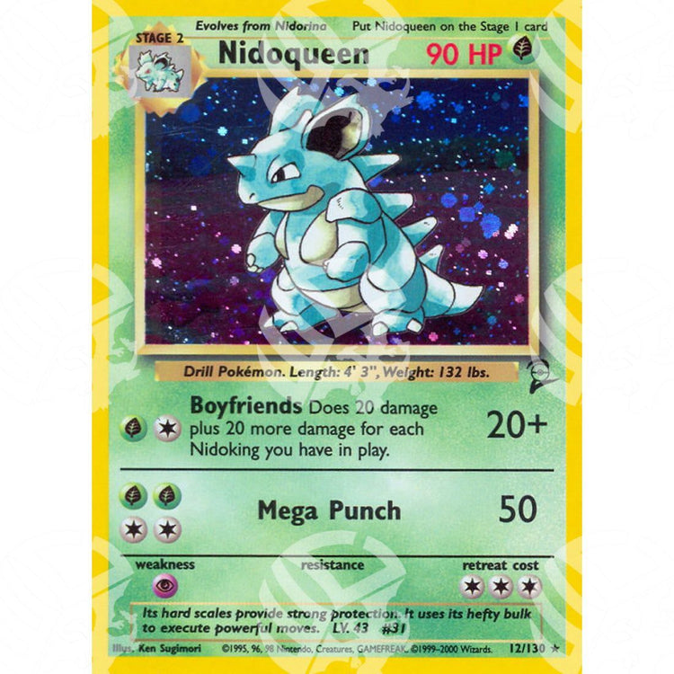 Set base 2 - Nidoqueen - Holo Rare 12/130 - Warcard - Set base 2 - Nidoqueen - Holo Rare 12/130 i prezzi più bassi sul mercato, solo da www.warcardshop.com! Carte singole, box, buste e mazzi.