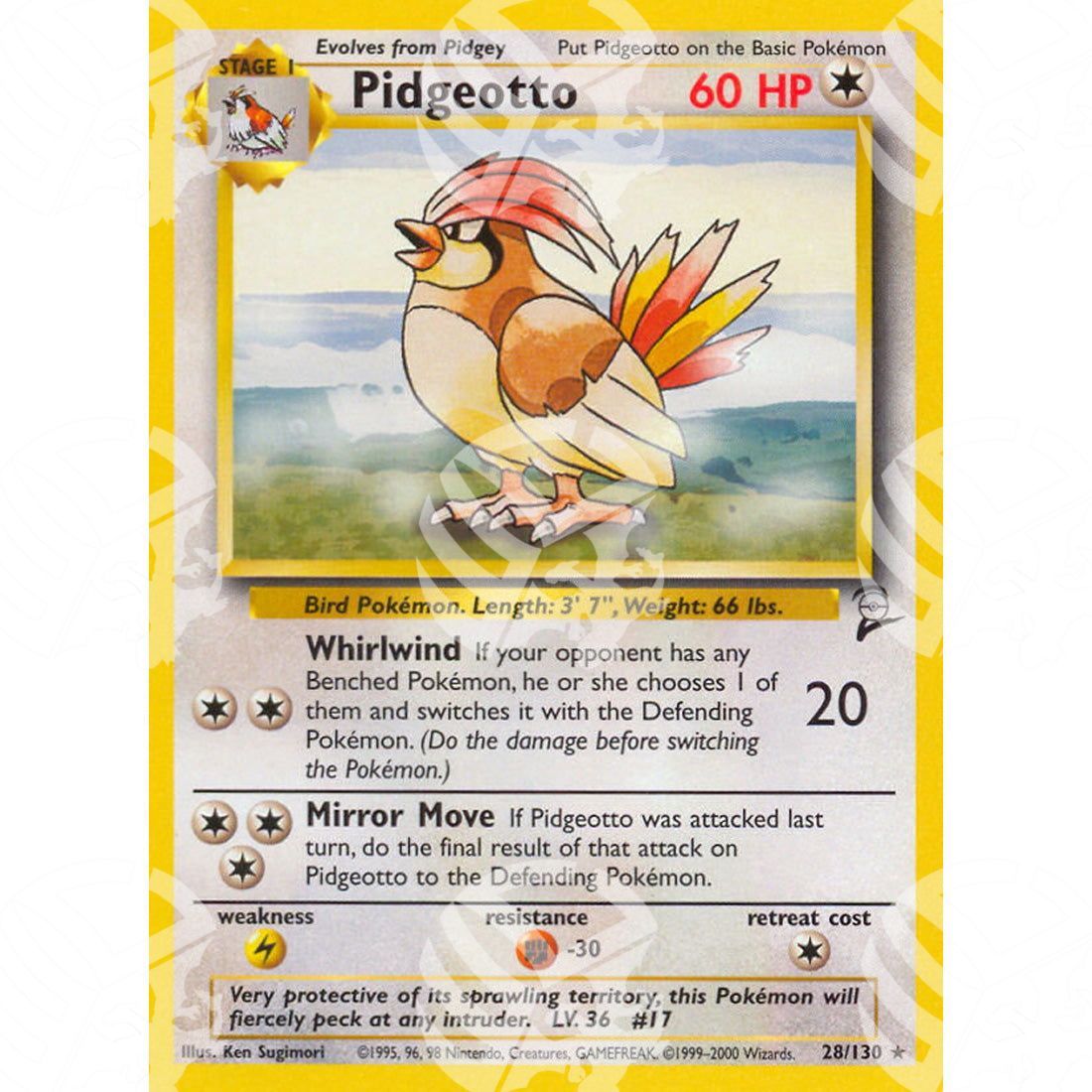 Set base 2 - Pidgeotto - 28/130 - Warcard - Set base 2 - Pidgeotto - 28/130 i prezzi più bassi sul mercato, solo da www.warcardshop.com! Carte singole, box, buste e mazzi.