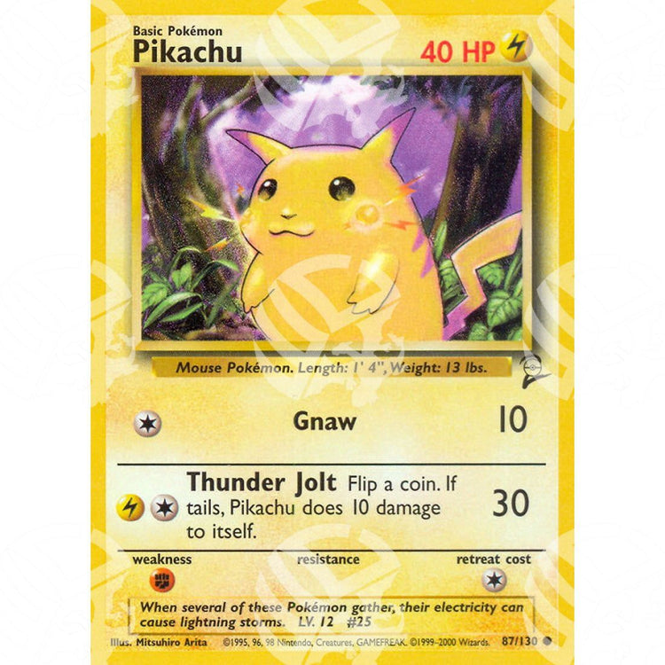 Set base 2 - Pikachu - 87/130 - Warcard - Set base 2 - Pikachu - 87/130 i prezzi più bassi sul mercato, solo da www.warcardshop.com! Carte singole, box, buste e mazzi.