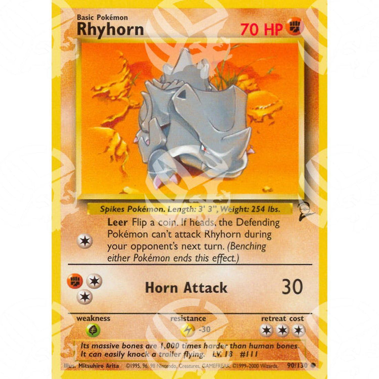 Set base 2 - Rhyhorn - 90/130 - Warcard - Set base 2 - Rhyhorn - 90/130 i prezzi più bassi sul mercato, solo da www.warcardshop.com! Carte singole, box, buste e mazzi.