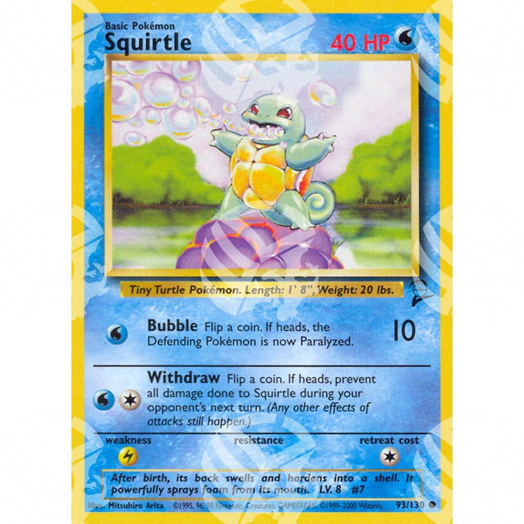 Set base 2 - Squirtle - 93/130 - Warcard - Set base 2 - Squirtle - 93/130 i prezzi più bassi sul mercato, solo da www.warcardshop.com! Carte singole, box, buste e mazzi.