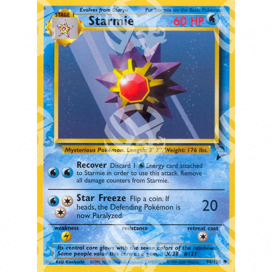 Set base 2 - Starmie - 94/130 - Warcard - Set base 2 - Starmie - 94/130 i prezzi più bassi sul mercato, solo da www.warcardshop.com! Carte singole, box, buste e mazzi.