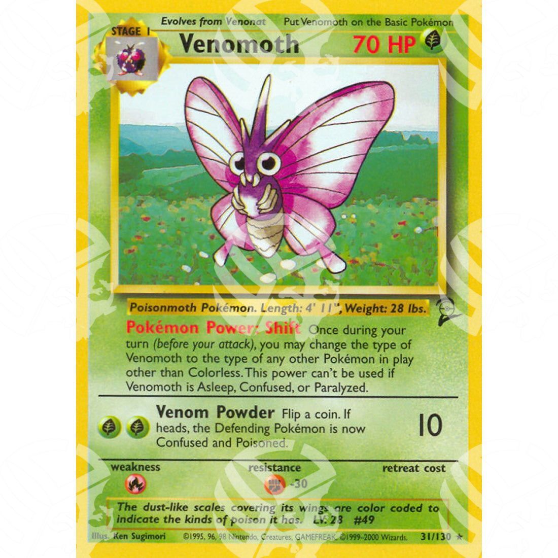 Set base 2 - Venomoth - 31/130 - Warcard - Set base 2 - Venomoth - 31/130 i prezzi più bassi sul mercato, solo da www.warcardshop.com! Carte singole, box, buste e mazzi.