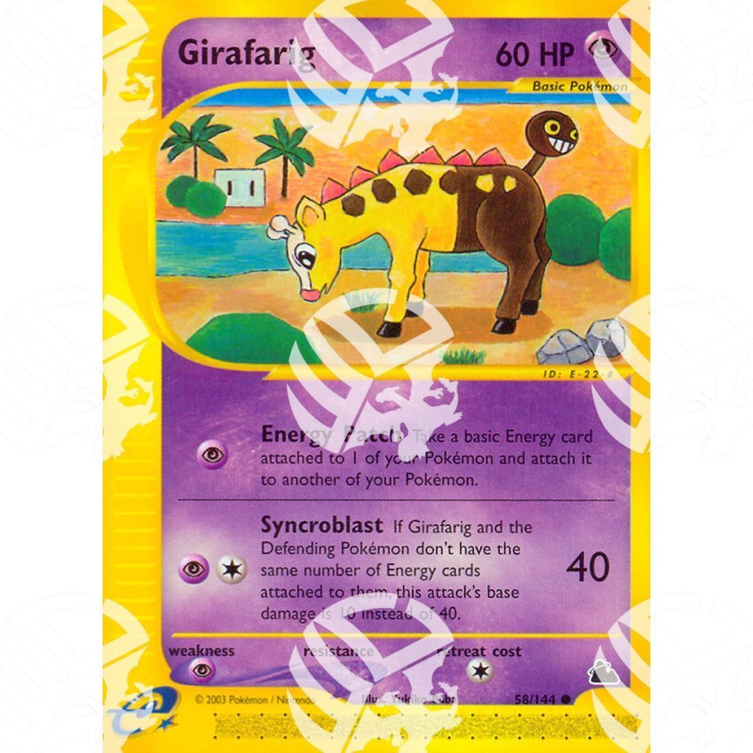 Skyridge - Girafarig - 58/144 - Warcard - Skyridge - Girafarig - 58/144 i prezzi più bassi sul mercato, solo da www.warcardshop.com! Carte singole, box, buste e mazzi.