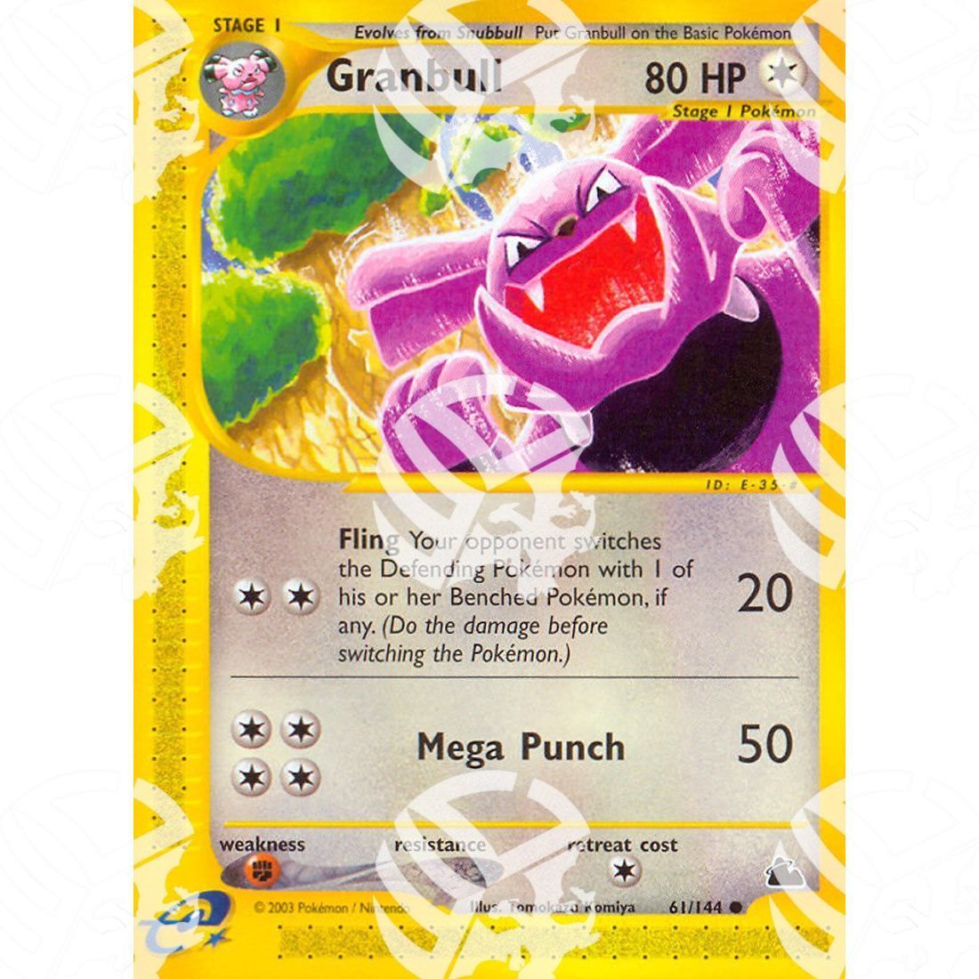 Skyridge - Granbull - 61/144 - Warcard - Skyridge - Golbat - 60/144 i prezzi più bassi sul mercato, solo da www.warcardshop.com! Carte singole, box, buste e mazzi.