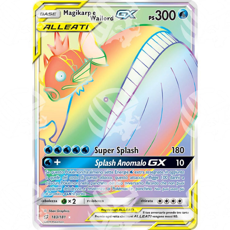 Gioco di Squadra - Magikarp & Wailord GX - Rainbow Rare 183/181 - Warcard - Gioco di Squadra - Magikarp & Wailord GX - Rainbow Rare 183/181 i prezzi più bassi sul mercato, solo da www.warcardshop.com! Carte singole, box, buste e mazzi.