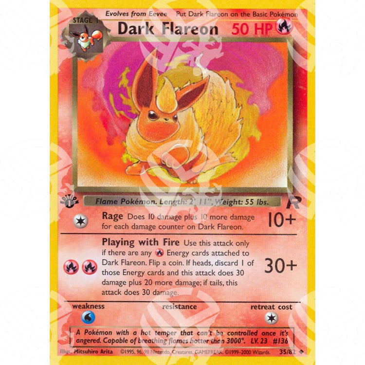 Team Rocket - Dark Flareon - 35/82 - Warcard - Team Rocket - Dark Flareon - 35/82 i prezzi più bassi sul mercato, solo da www.warcardshop.com! Carte singole, box, buste e mazzi.