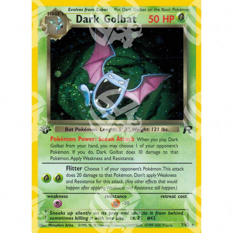 Team Rocket - Dark Golbat - Holo Rare 7/82 - Warcard - Team Rocket - Dark Golbat - Holo Rare 7/82 i prezzi più bassi sul mercato, solo da www.warcardshop.com! Carte singole, box, buste e mazzi.
