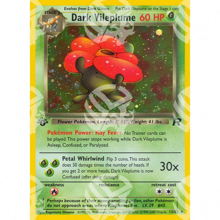 Team Rocket - Dark Vileplume - Holo Rare 13/82 - Warcard - Team Rocket - Dark Vileplume - Holo Rare 13/82 i prezzi più bassi sul mercato, solo da www.warcardshop.com! Carte singole, box, buste e mazzi.
