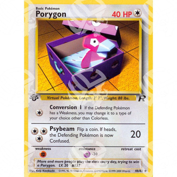 Team Rocket - Porygon - 48/82 - Warcard - Team Rocket - Porygon - 48/82 i prezzi più bassi sul mercato, solo da www.warcardshop.com! Carte singole, box, buste e mazzi.