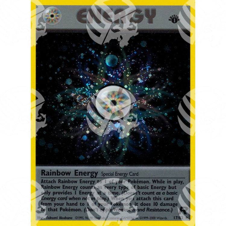 Team Rocket - Rainbow Energy - Holo Rare 17/82 - Warcard - Team Rocket - Rainbow Energy - Holo Rare 17/82 i prezzi più bassi sul mercato, solo da www.warcardshop.com! Carte singole, box, buste e mazzi.