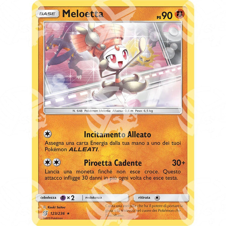 Sintonia Mentale - Meloetta - 123/236 - Warcard - Sintonia Mentale - Meloetta - 123/236 i prezzi più bassi sul mercato, solo da www.warcardshop.com! Carte singole, box, buste e mazzi.