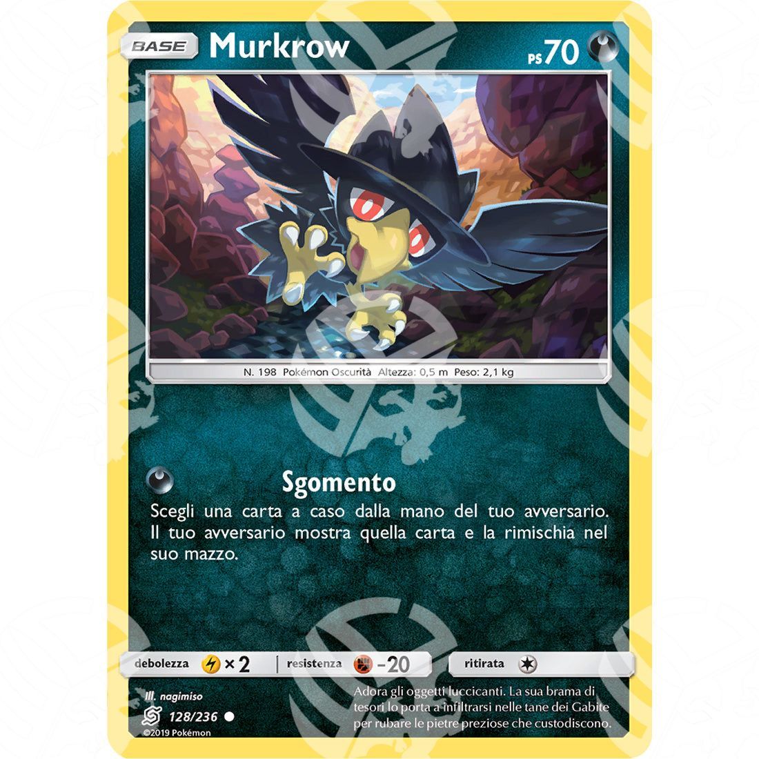 Sintonia Mentale - Murkrow - 128/236 - Warcard - Sintonia Mentale - Murkrow - 128/236 i prezzi più bassi sul mercato, solo da www.warcardshop.com! Carte singole, box, buste e mazzi.