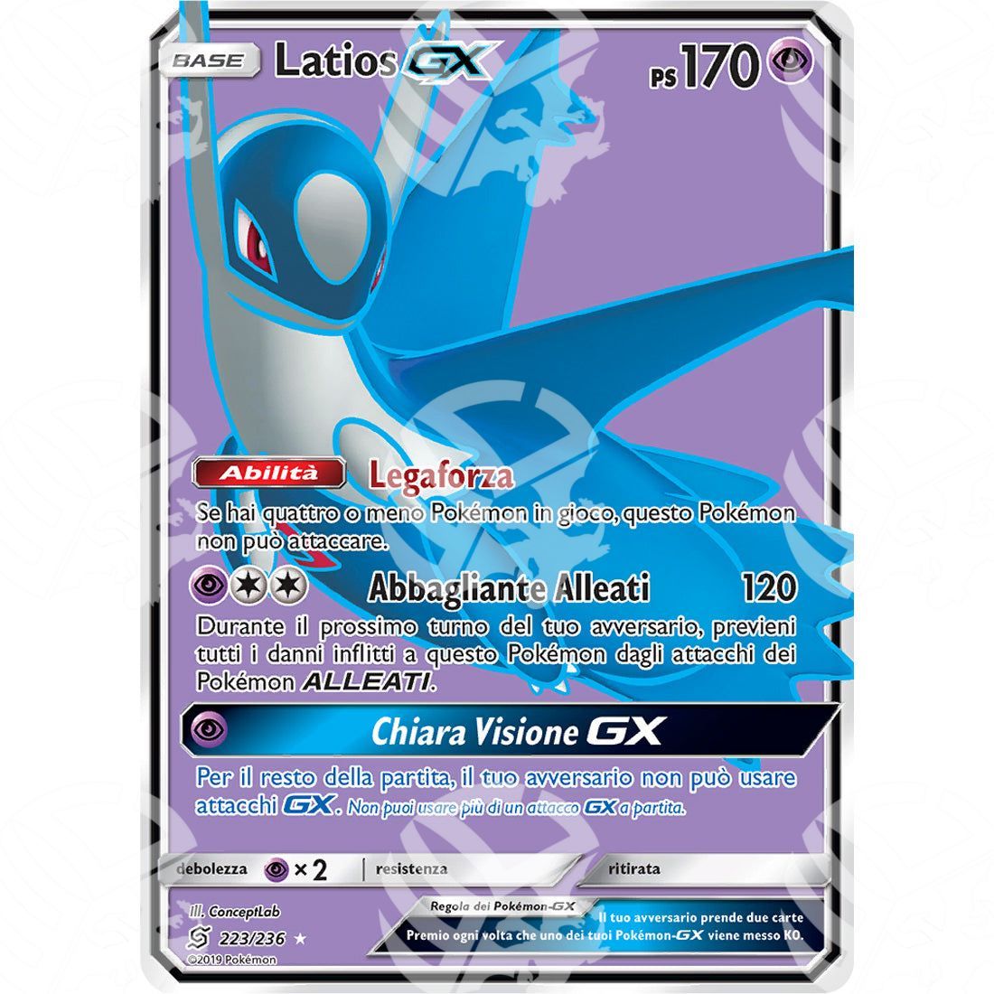 Sintonia Mentale - Latios GX - Secret Rare 223/236 - Warcard - Sintonia Mentale - Latios GX - Secret Rare 223/236 i prezzi più bassi sul mercato, solo da www.warcardshop.com! Carte singole, box, buste e mazzi.