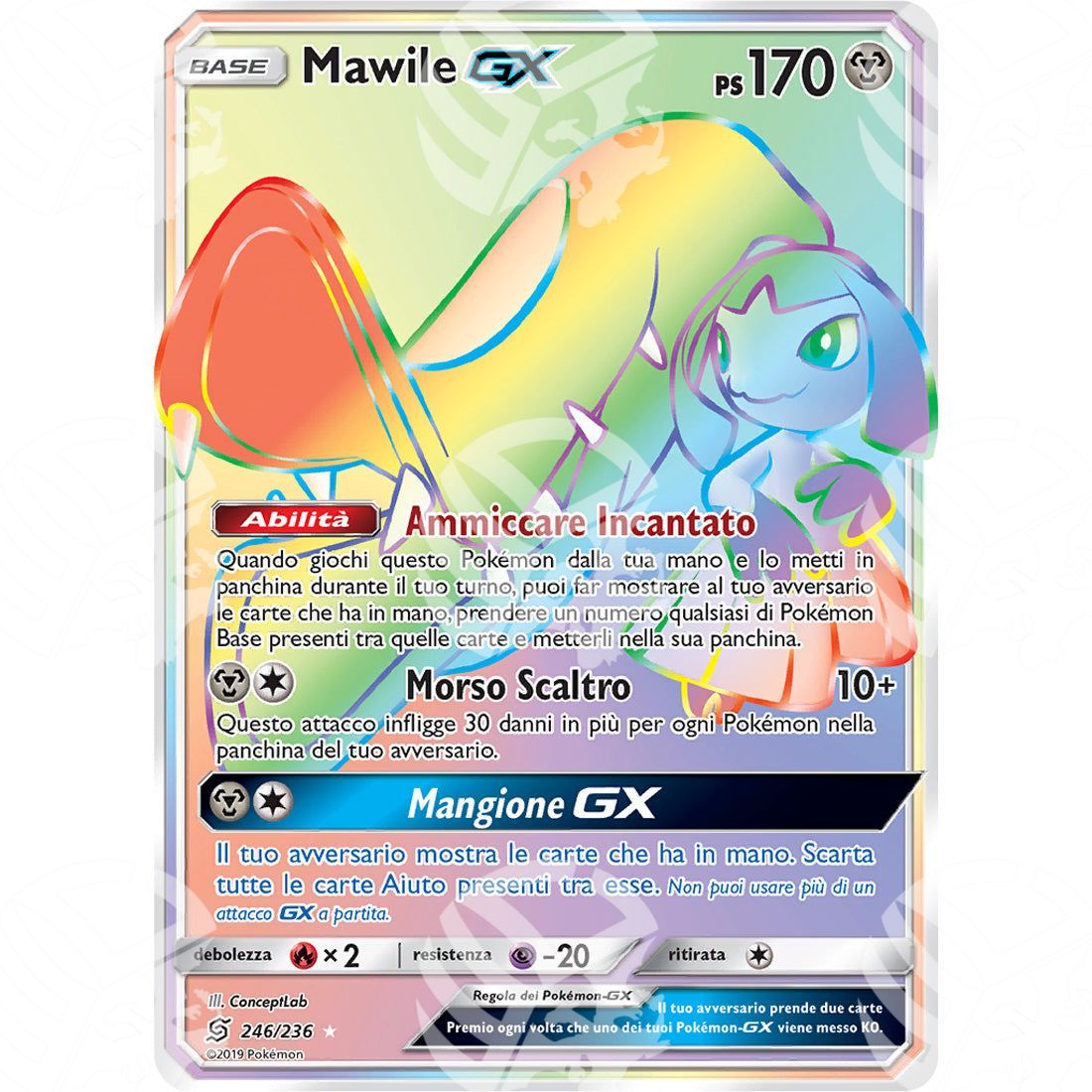 Sintonia Mentale - Mawile GX - Rainbow 246/236 - Warcard - Sintonia Mentale - Mawile GX - Rainbow 246/236 i prezzi più bassi sul mercato, solo da www.warcardshop.com! Carte singole, box, buste e mazzi.