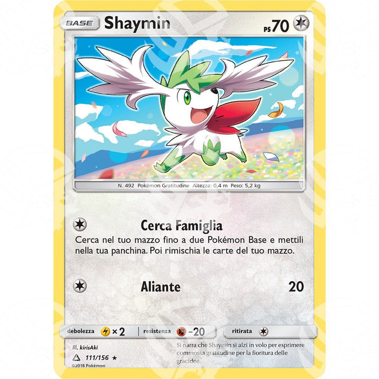 Ultraprisma - Shaymin - 111/156 - Warcard - Ultraprisma - Shaymin - 111/156 i prezzi più bassi sul mercato, solo da www.warcardshop.com! Carte singole, box, buste e mazzi.