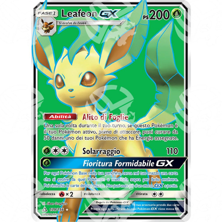 Ultraprisma - Leafeon GX - Ultra Rare 139/156 - Warcard - Ultraprisma - Leafeon GX - Ultra Rare 139/156 i prezzi più bassi sul mercato, solo da www.warcardshop.com! Carte singole, box, buste e mazzi.