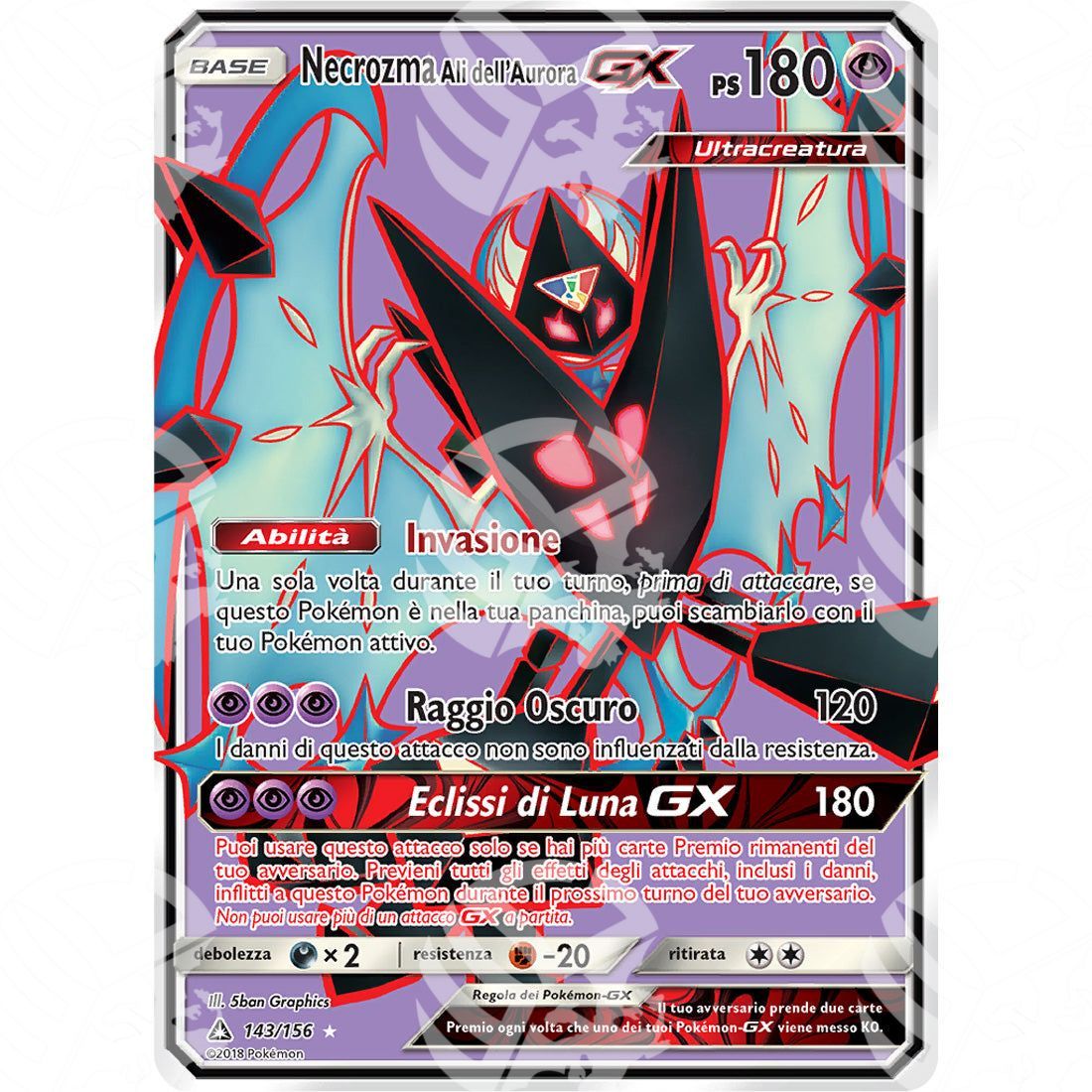 Ultraprisma - Dawn Wings Necrozma GX - Ultra Rare 143/156 - Warcard - Ultraprisma - Dawn Wings Necrozma GX - Ultra Rare 143/156 i prezzi più bassi sul mercato, solo da www.warcardshop.com! Carte singole, box, buste e mazzi.