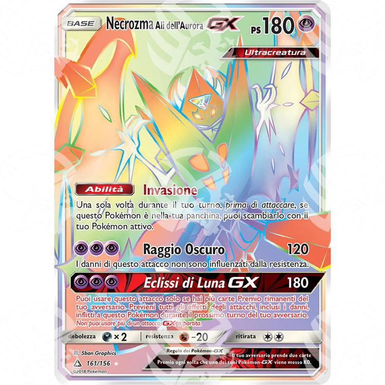 Ultraprisma - Dawn Wings Necrozma GX - Secret Rare 161/156 - Warcard - Ultraprisma - Dawn Wings Necrozma GX - Secret Rare 161/156 i prezzi più bassi sul mercato, solo da www.warcardshop.com! Carte singole, box, buste e mazzi.