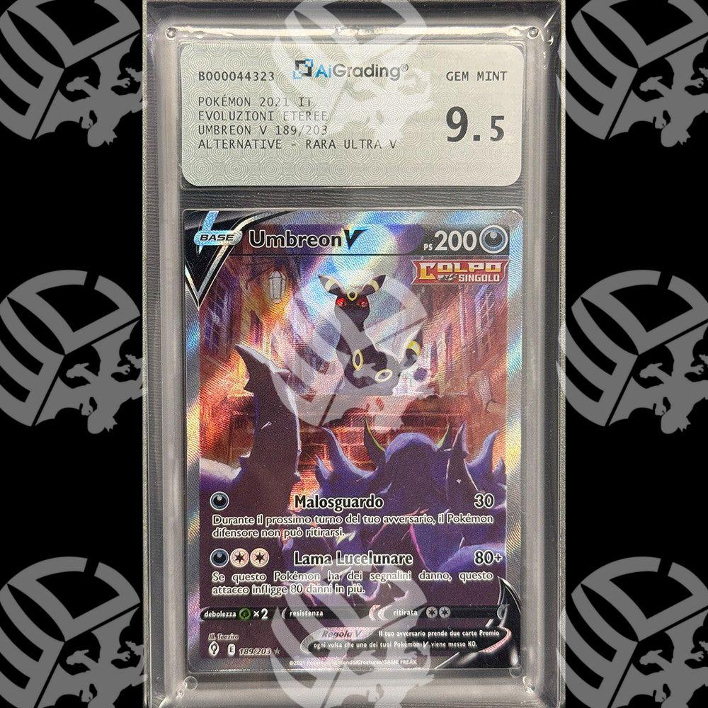 Umbreon V Evoluzioni Eteree - AIGRADING 9,5 - Warcard