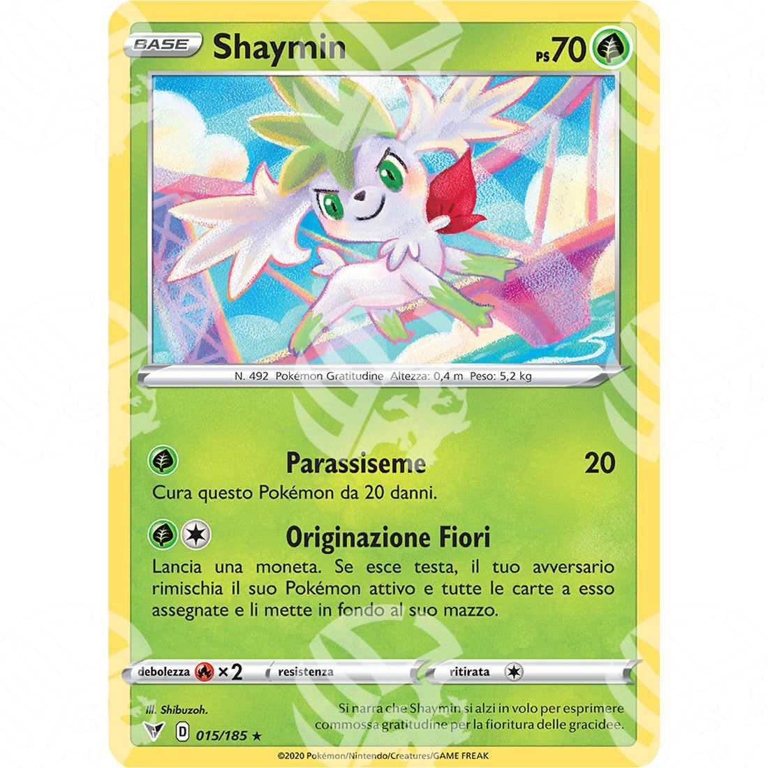 Voltaggio Sfolgorante - Shaymin - Holo Rare 015/185 - Warcard - Voltaggio Sfolgorante - Shaymin - Holo Rare 015/185 i prezzi più bassi sul mercato, solo da www.warcardshop.com! Carte singole, box, buste e mazzi.