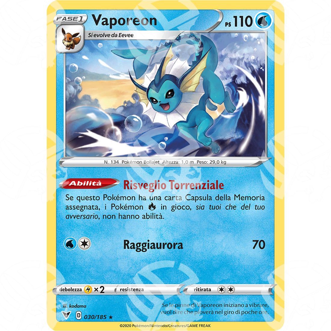 Voltaggio Sfolgorante - Vaporeon - 030/185 - Warcard - Voltaggio Sfolgorante - Vaporeon - 030/185 i prezzi più bassi sul mercato, solo da www.warcardshop.com! Carte singole, box, buste e mazzi.