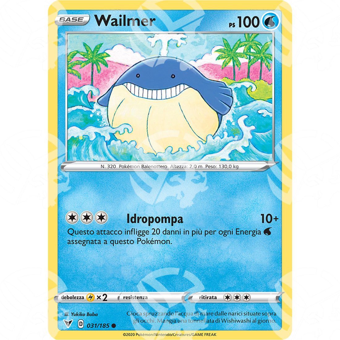 Voltaggio Sfolgorante - Wailmer - 031/185 - Warcard - Voltaggio Sfolgorante - Wailmer - 031/185 i prezzi più bassi sul mercato, solo da www.warcardshop.com! Carte singole, box, buste e mazzi.