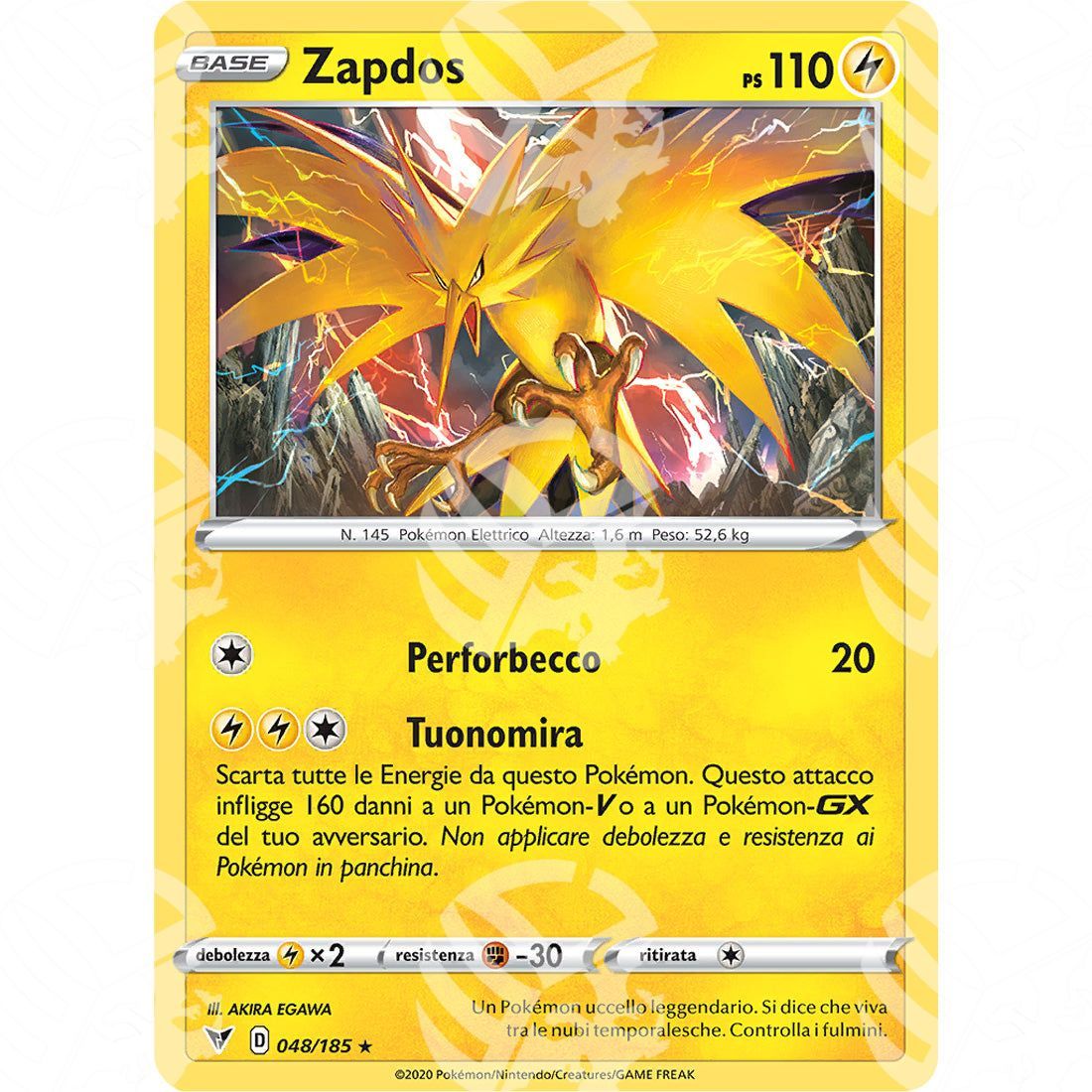 Voltaggio Sfolgorante - Zapdos - Holo Rare 048/185 - Warcard - Voltaggio Sfolgorante - Zapdos - Holo Rare 048/185 i prezzi più bassi sul mercato, solo da www.warcardshop.com! Carte singole, box, buste e mazzi.