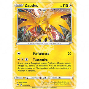 Voltaggio Sfolgorante - Zapdos - Holo Rare 048/185 - Warcard - Voltaggio Sfolgorante - Zapdos - Holo Rare 048/185 i prezzi più bassi sul mercato, solo da www.warcardshop.com! Carte singole, box, buste e mazzi.