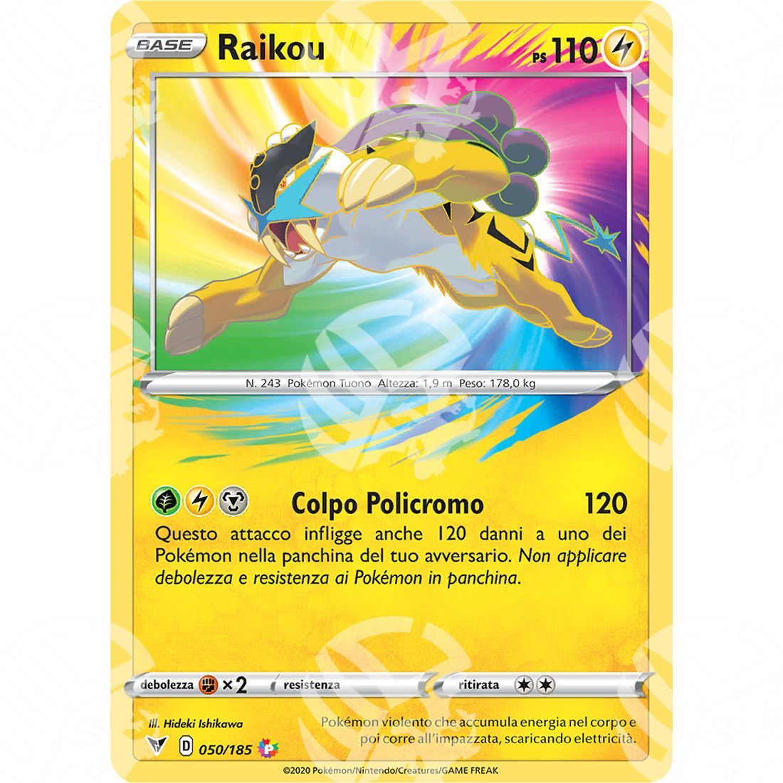 Voltaggio Sfolgorante - Raikou - 050/185 - Warcard - Voltaggio Sfolgorante - Raikou - 050/185 i prezzi più bassi sul mercato, solo da www.warcardshop.com! Carte singole, box, buste e mazzi.